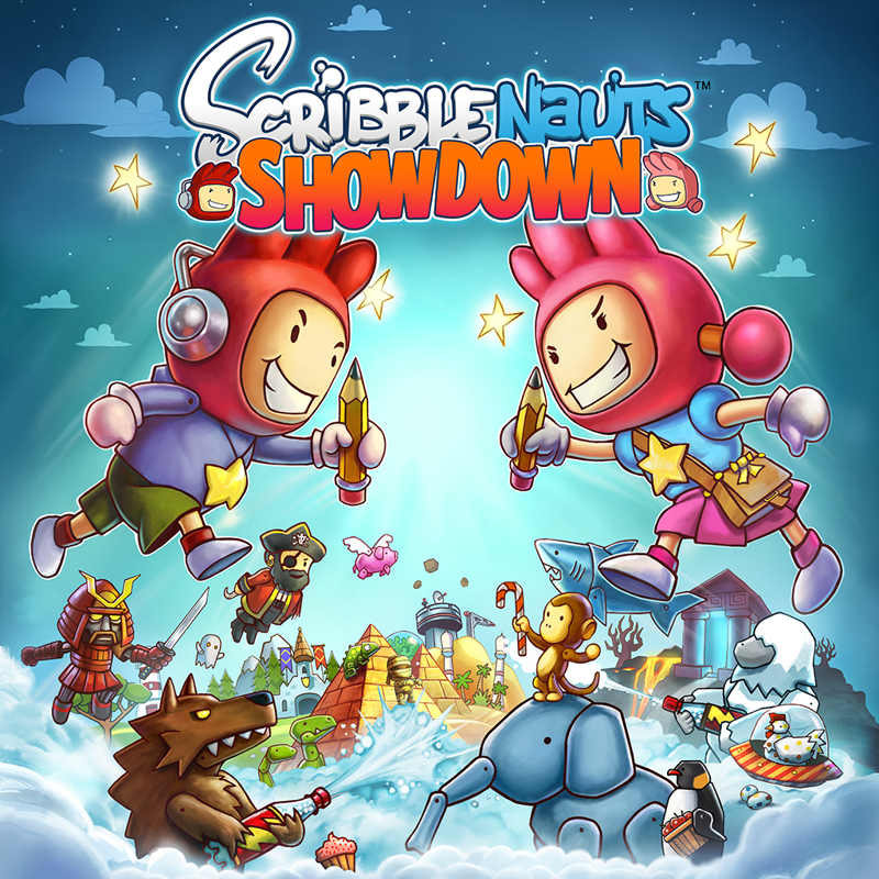 Scribblenauts Showdown box art for Playstation 4